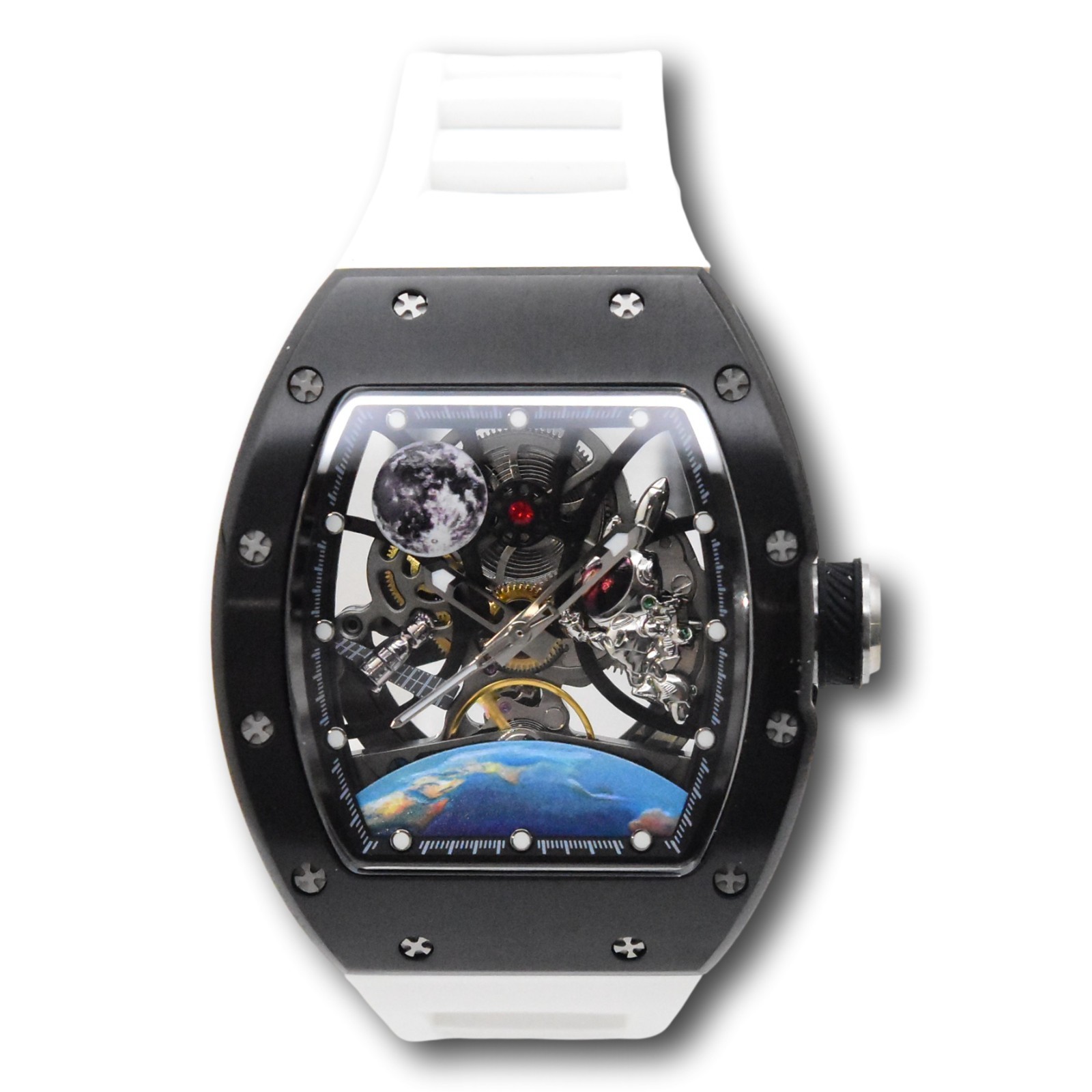 Invicta S1 Rally Interstellar Automatic Men’s Skeleton Dial Watch White 49010