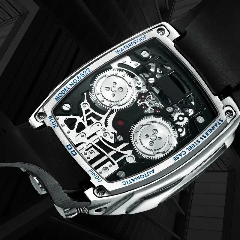 PINDU Design BUGATTI STYLE Engine 16 Cylinder Men’s NH05 Automatic Watch