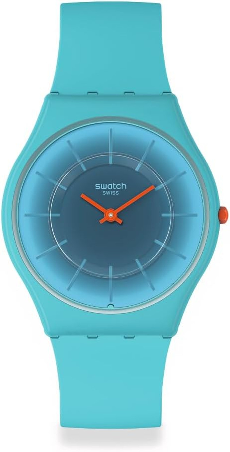 Teal Waterproof Unisex Quartz Watch – Stylish Polymer Design