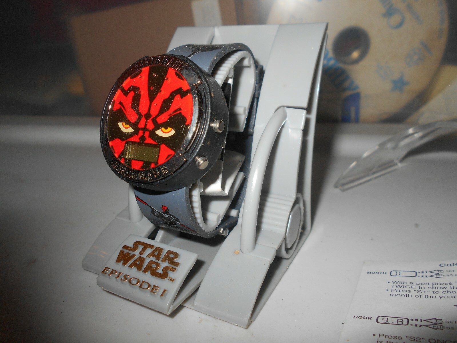 STAR WARS Episode 1, Darth Maul Talking “Ultra Rare” Mens/Boys Watch NIB R16-06