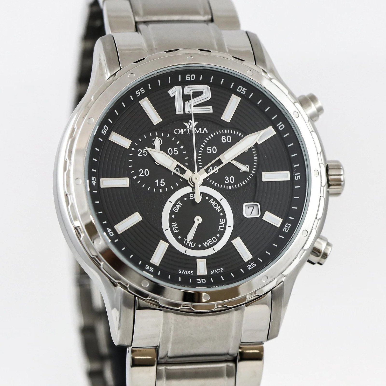 Optima – Swiss Chronograph – OSC362-SS-3 Swiss Ronda 44.5 mm OSC362 50 m (5