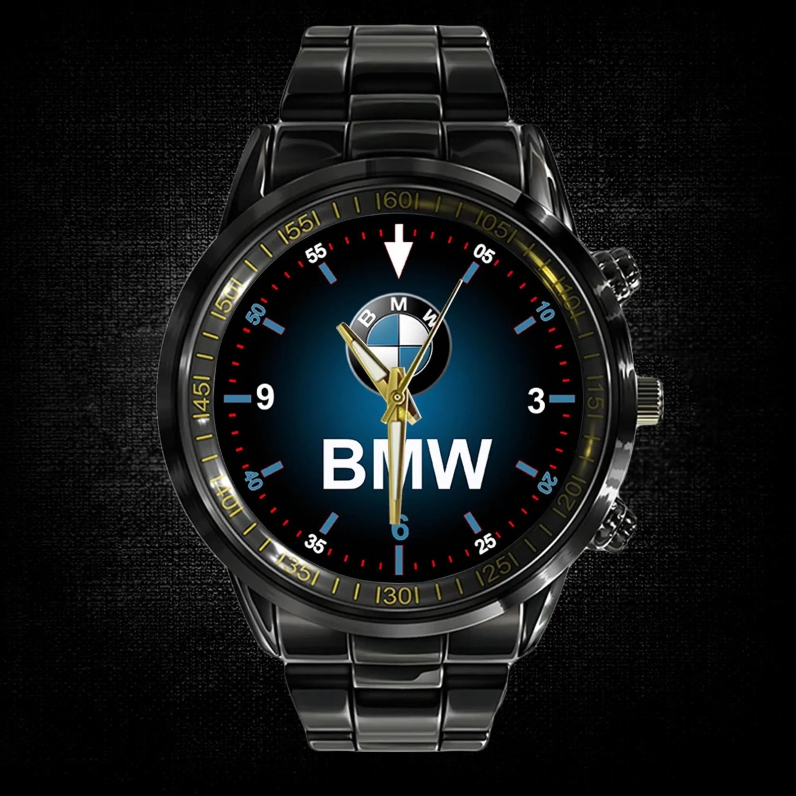 2016 BMW Logo New Dial Wristwatch Leather Band,metal Alloy Case Gift