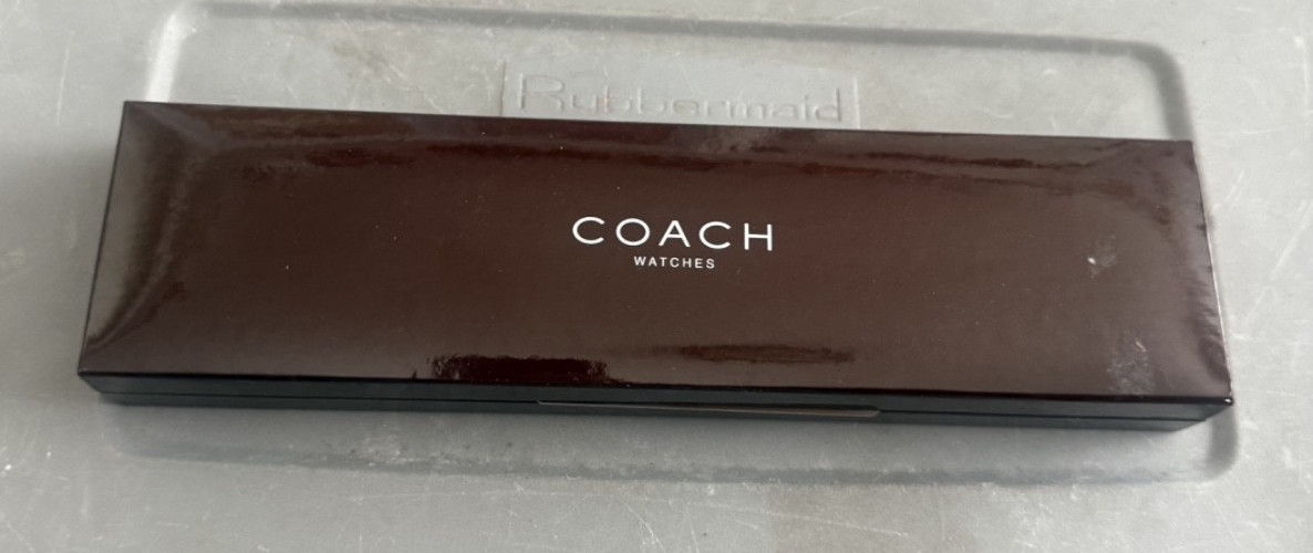 Coach W5003b watch crocodile band box and certificate included 14r band rb12