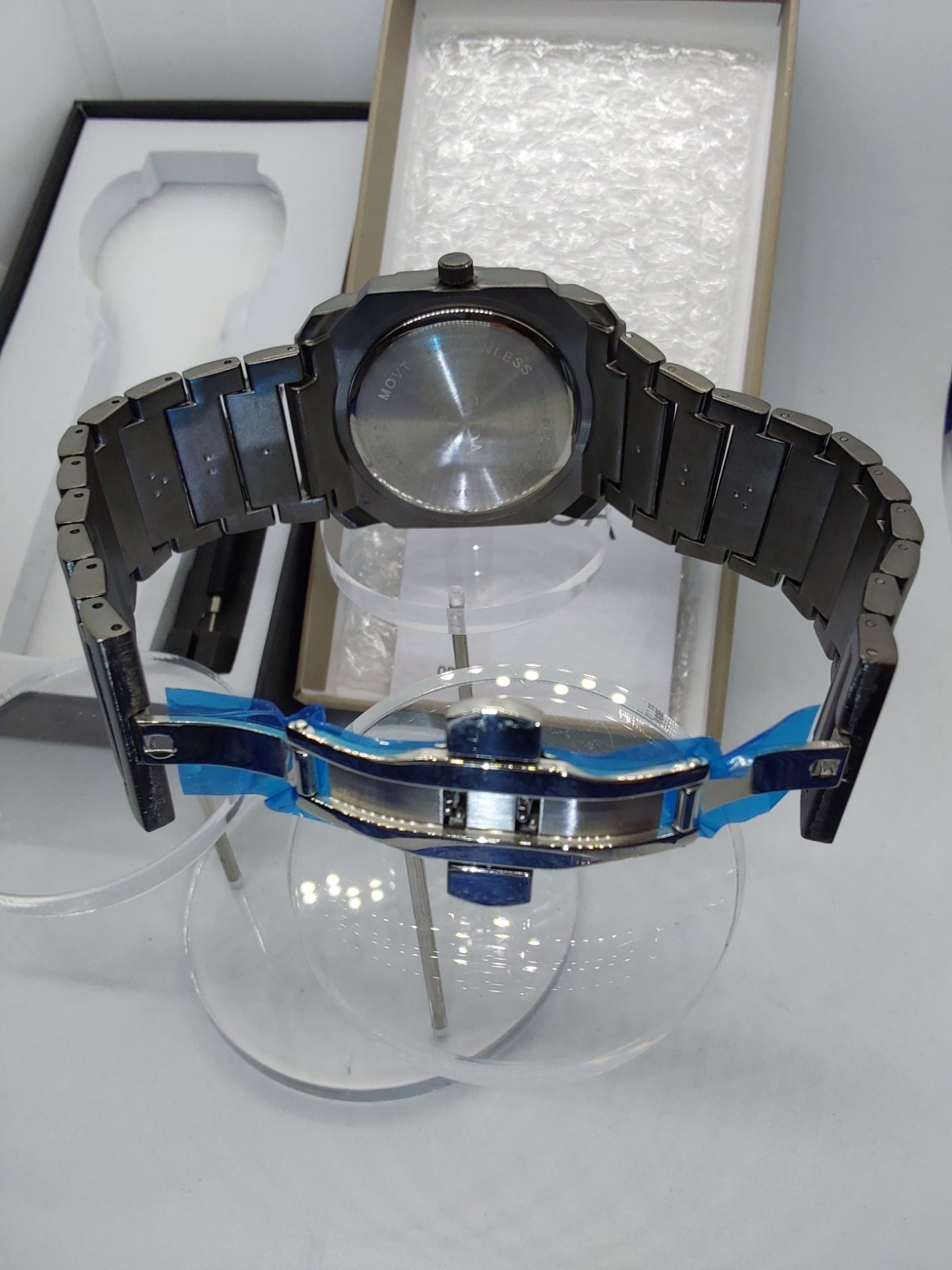 Blue Dial Small Seconds Octoganal 42mm Watch By Ciloa Ref 613