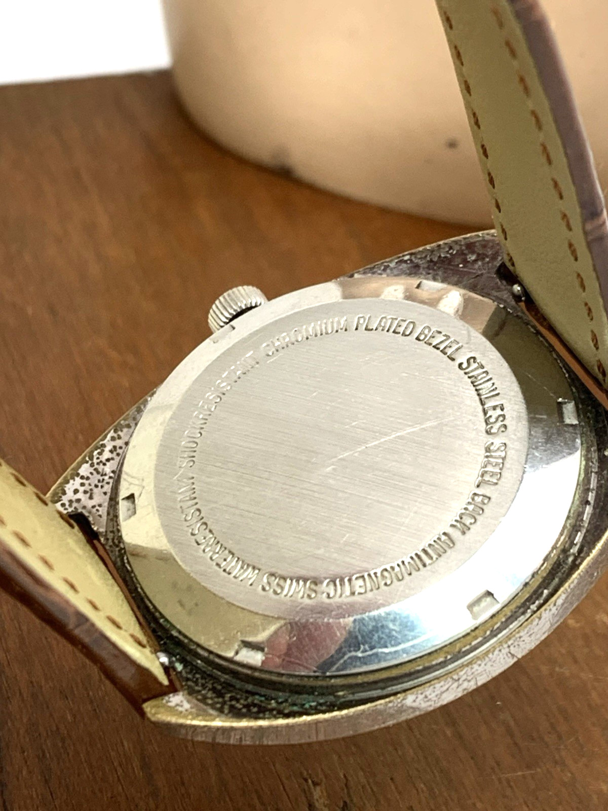 Sears Roebuck Co Tradition Electronic Men’s Watch Swiss Quartz Gray White Dial