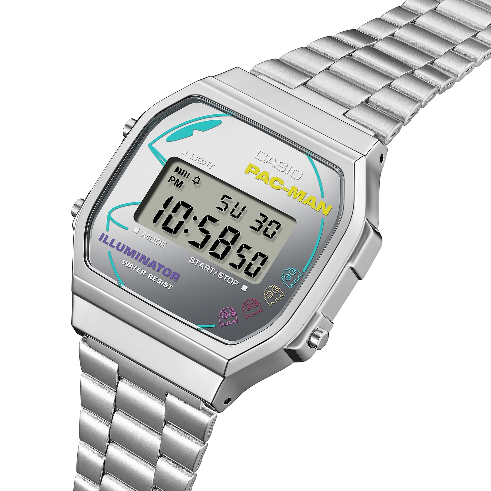 CASIO CLASSIC A168WEPC-7AJR PAC-MAN Collaboration Limited Digital Watch 36.3mm