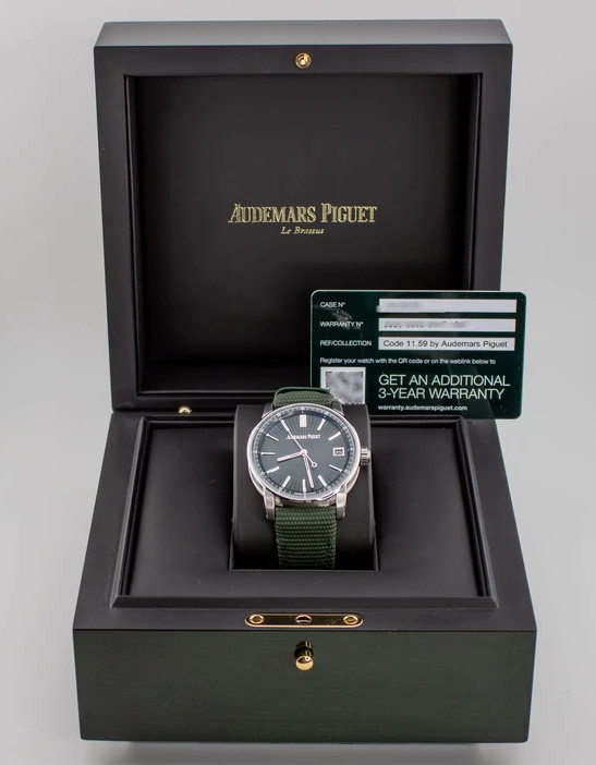 Audemars Piguet CODE 11.59 WATCH 15210ST.OO.A056KB.01 Green Dial FULL Set