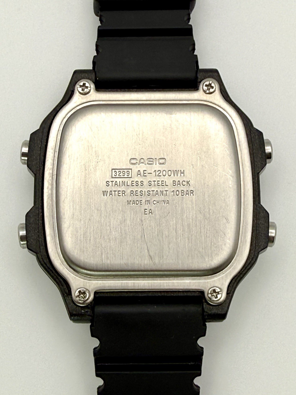Casio AE-1200WH World Time Digital Watch Modded Dial Black/Dark Green