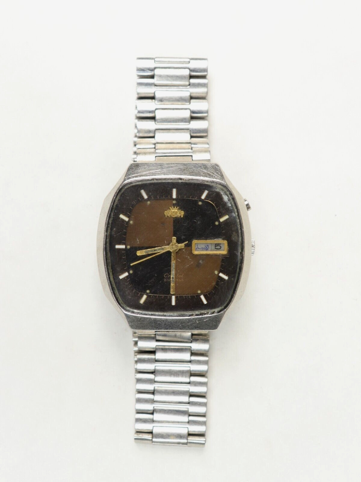 Orient Crystal Automatic G469792-4C CA Vintage Men Watch TV Case Mint Condition