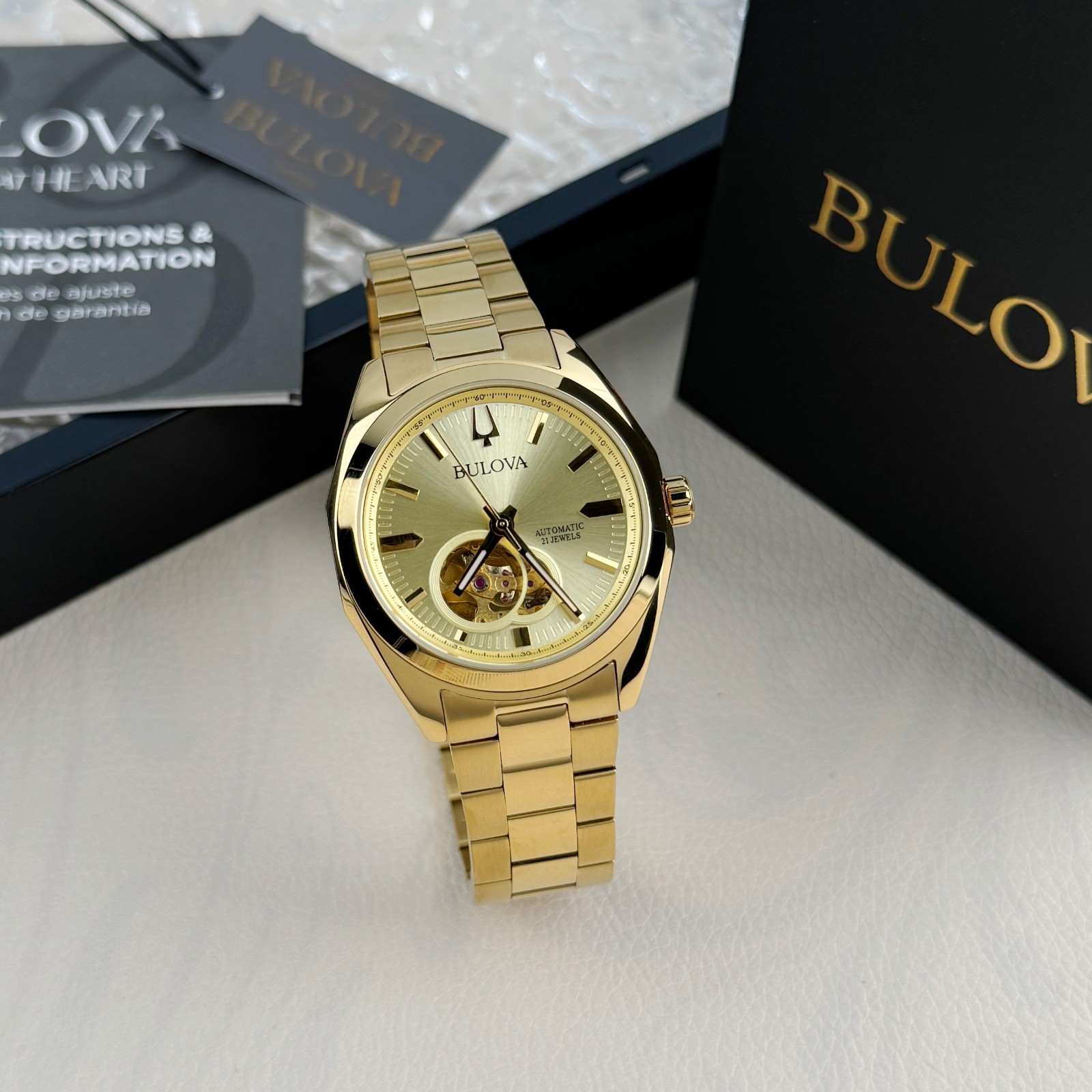 Bulova Classic Surveyor Automatic Champagne Dial Men’s watch 97A182