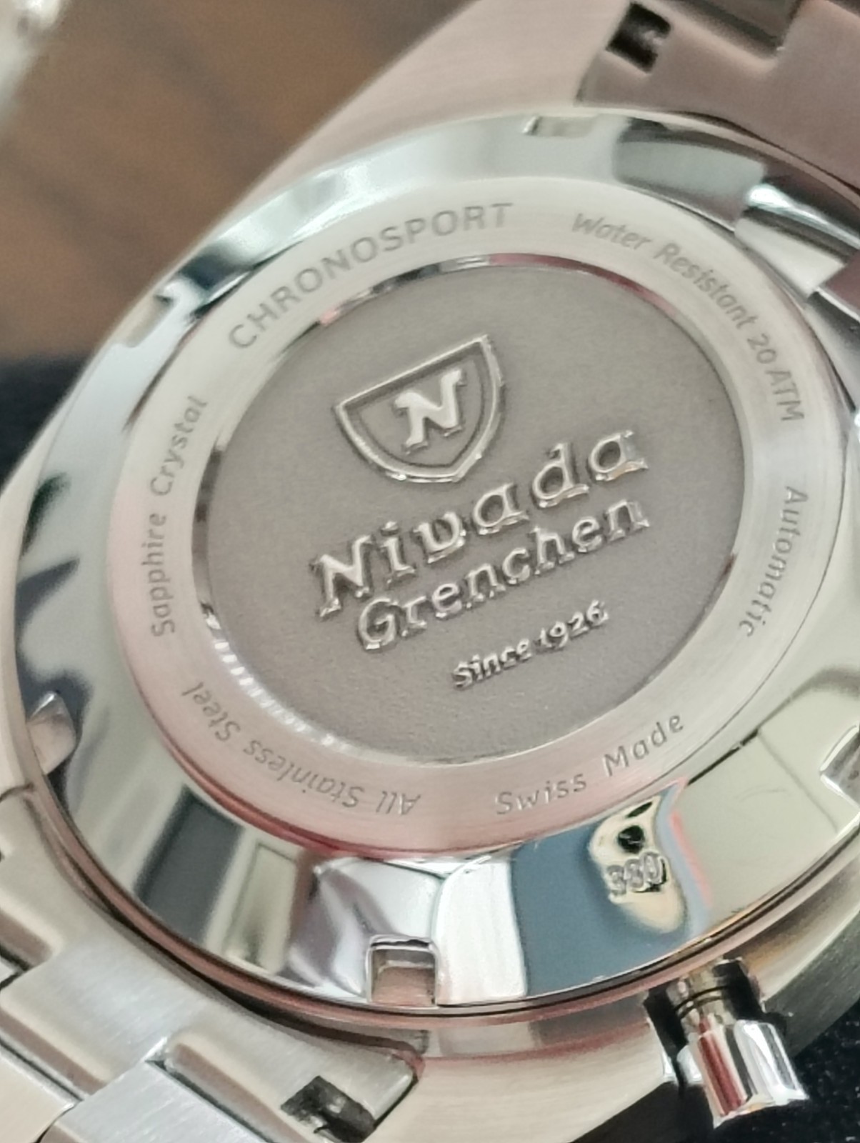 Nivada Grenchen Automatic Chronosport Full Set 38mm Autochron White 77002A45