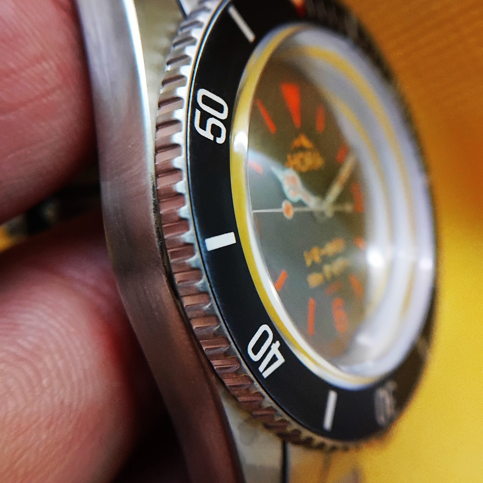 Vintage 38mm Custom Automatic Movement Men’s Watch -Hora-