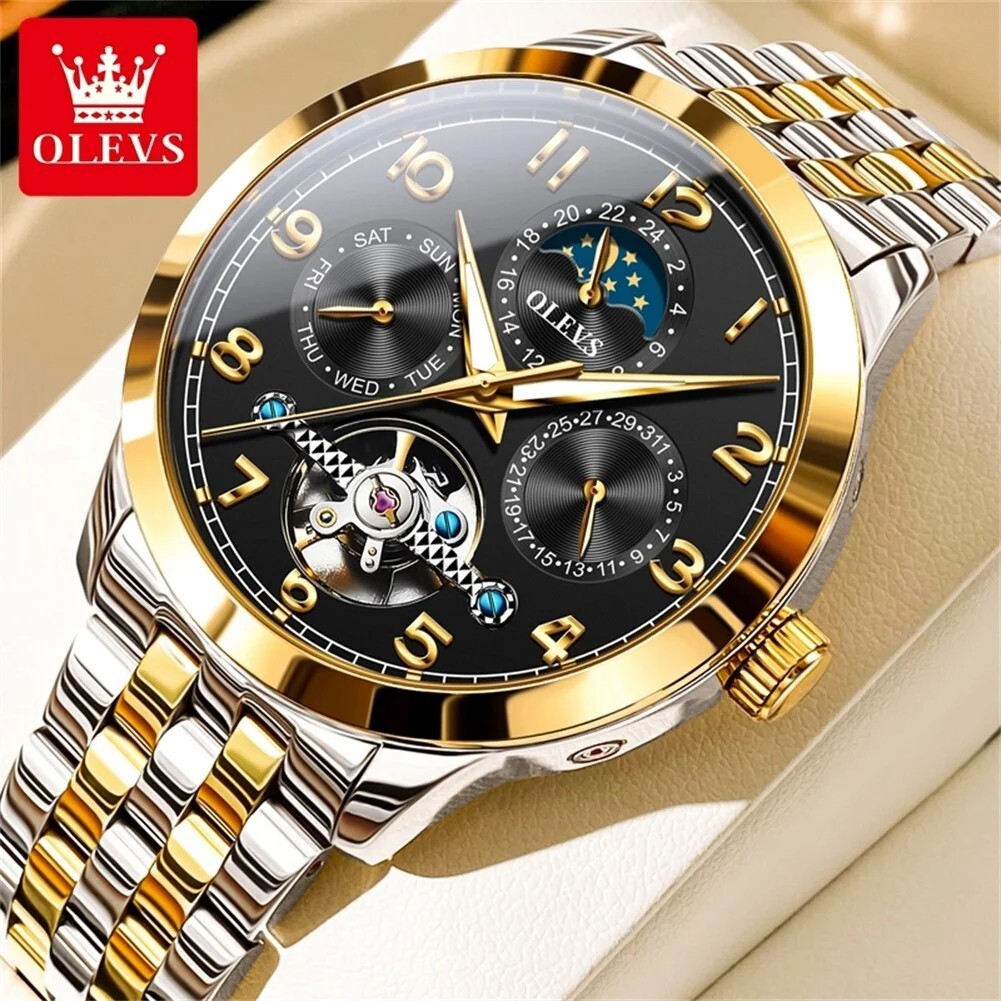 OLEVS Automatic Mechanical Waterproof Luxury Watch Date Men’s Wristwatch