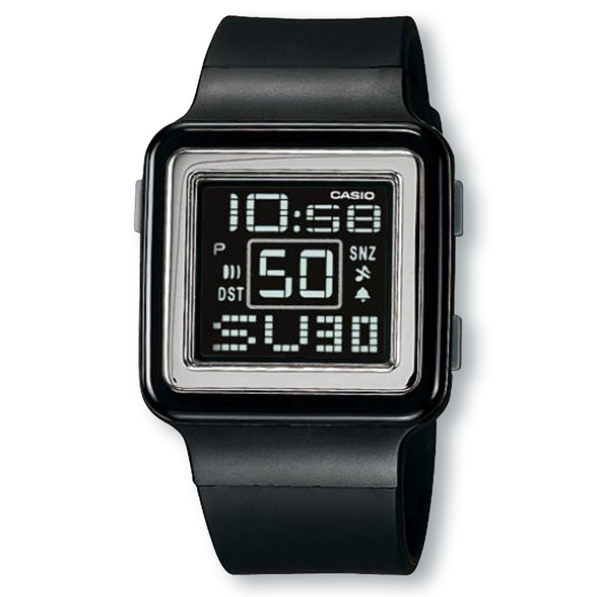 CASIO LDF20-1A Poptone Black Digital Watch