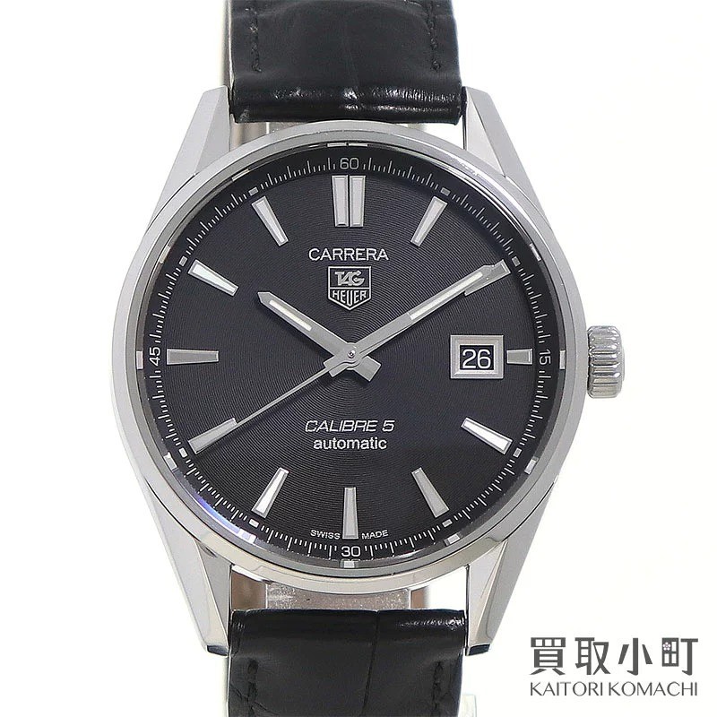 TAG HEUER Carrera Caliber 5 39mm Black Dial Stainless Steel Watch