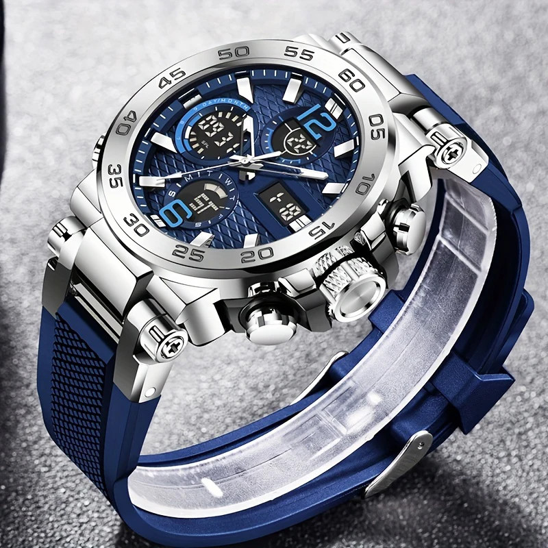 LIGE FOXBOX Men Digital Watch Sport Wristwatch Military Quartz Silicone Watches