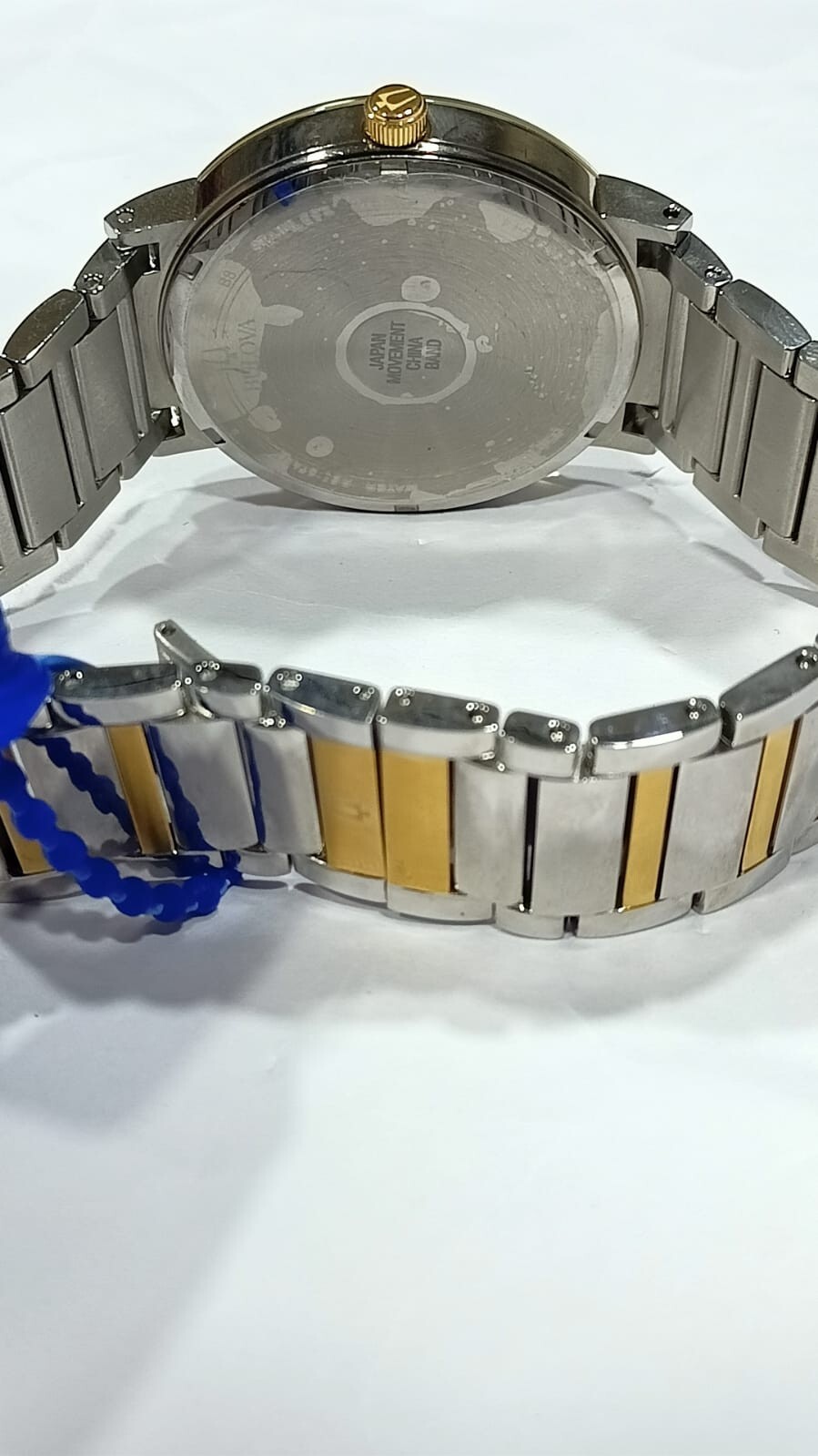 98D151 BULOVA SILVER DIAL STAINLESS STEEL MEN’S WATCH M-221