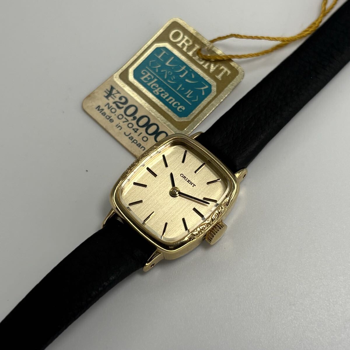 Deadstock ORIENT Elegance Special 1970s Vintage Hand-Winding Watch Gold 19mm