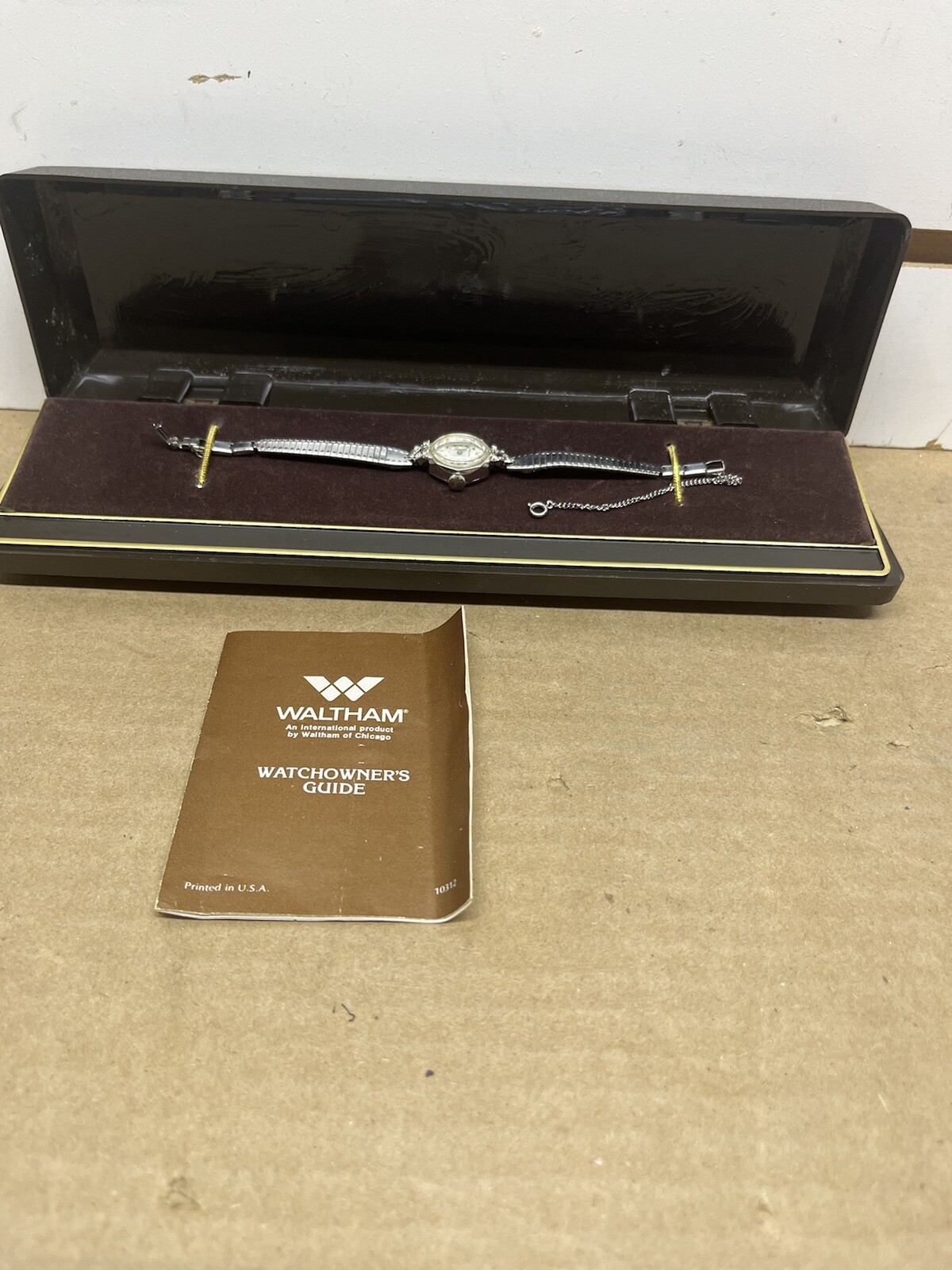 Waltham vintage ladies automatc watch with orig case Each Not Working
