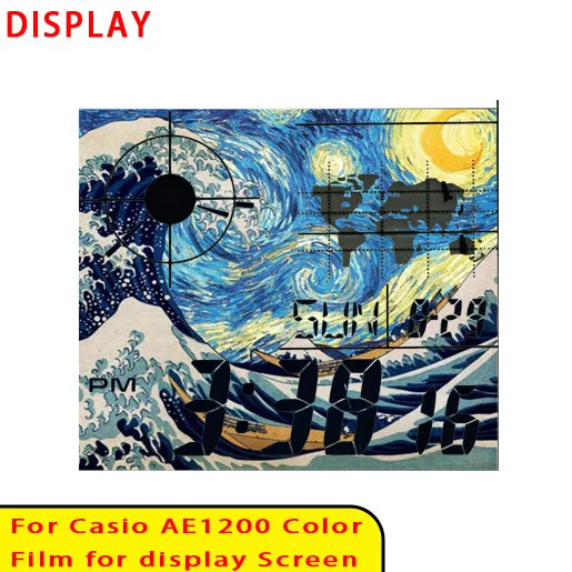42 Style Display Color Screen Filter for Casio AE1200 Display HD Gradient Filter