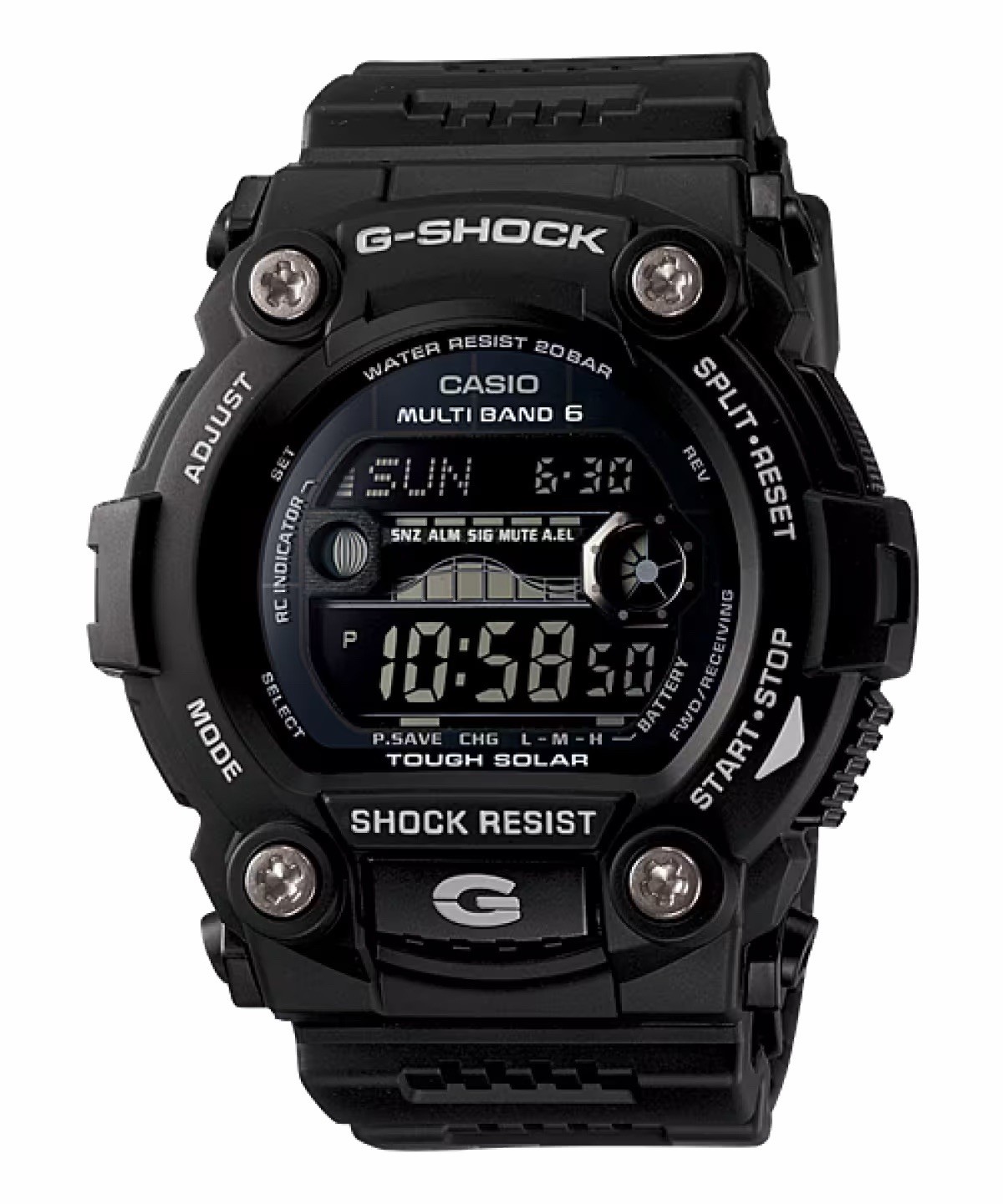 Casio G-Shock GW7900B-1 Black Atomic Solar Digital Men’s Watch