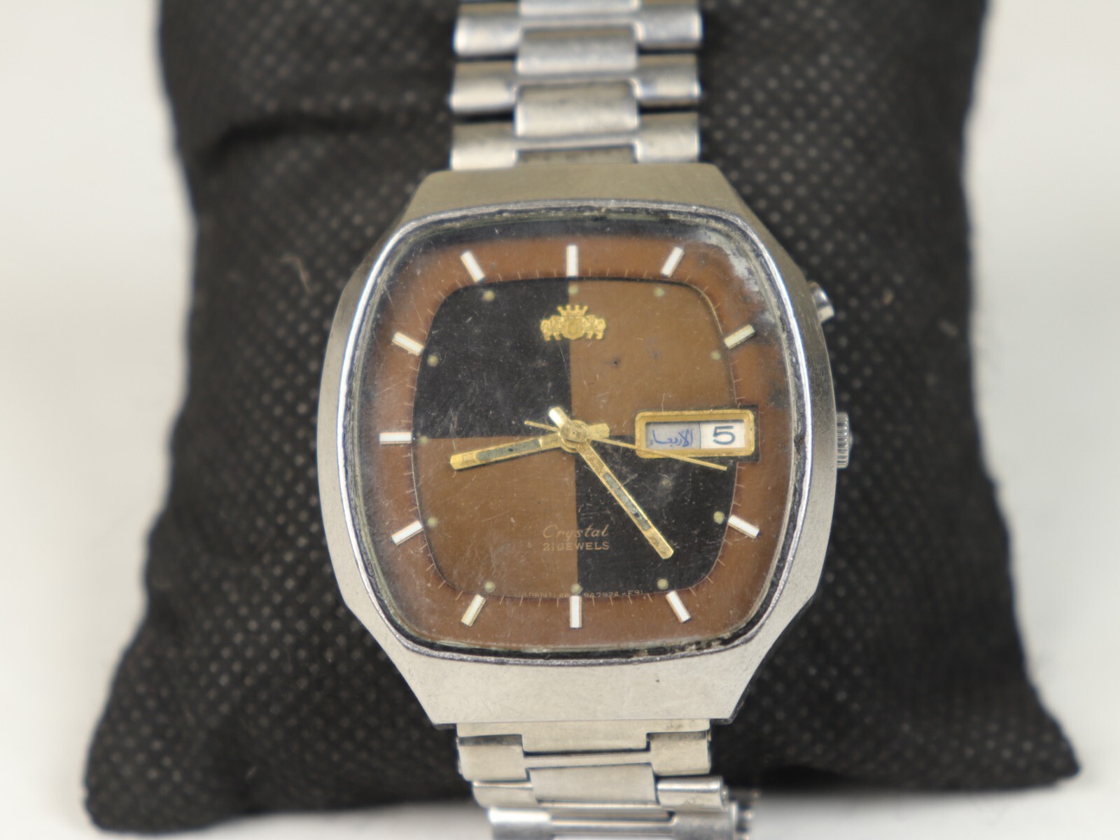 Orient Crystal Automatic G469792-4C CA Vintage Men Watch TV Case Mint Condition