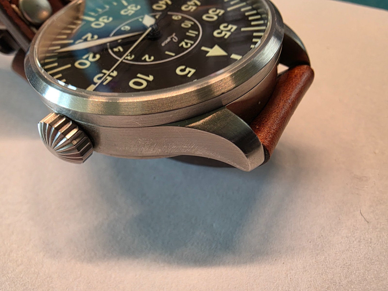 Laco Aachen 42 Automatic Pilot Watch 861690 Type B Flieger Sapphire Germany
