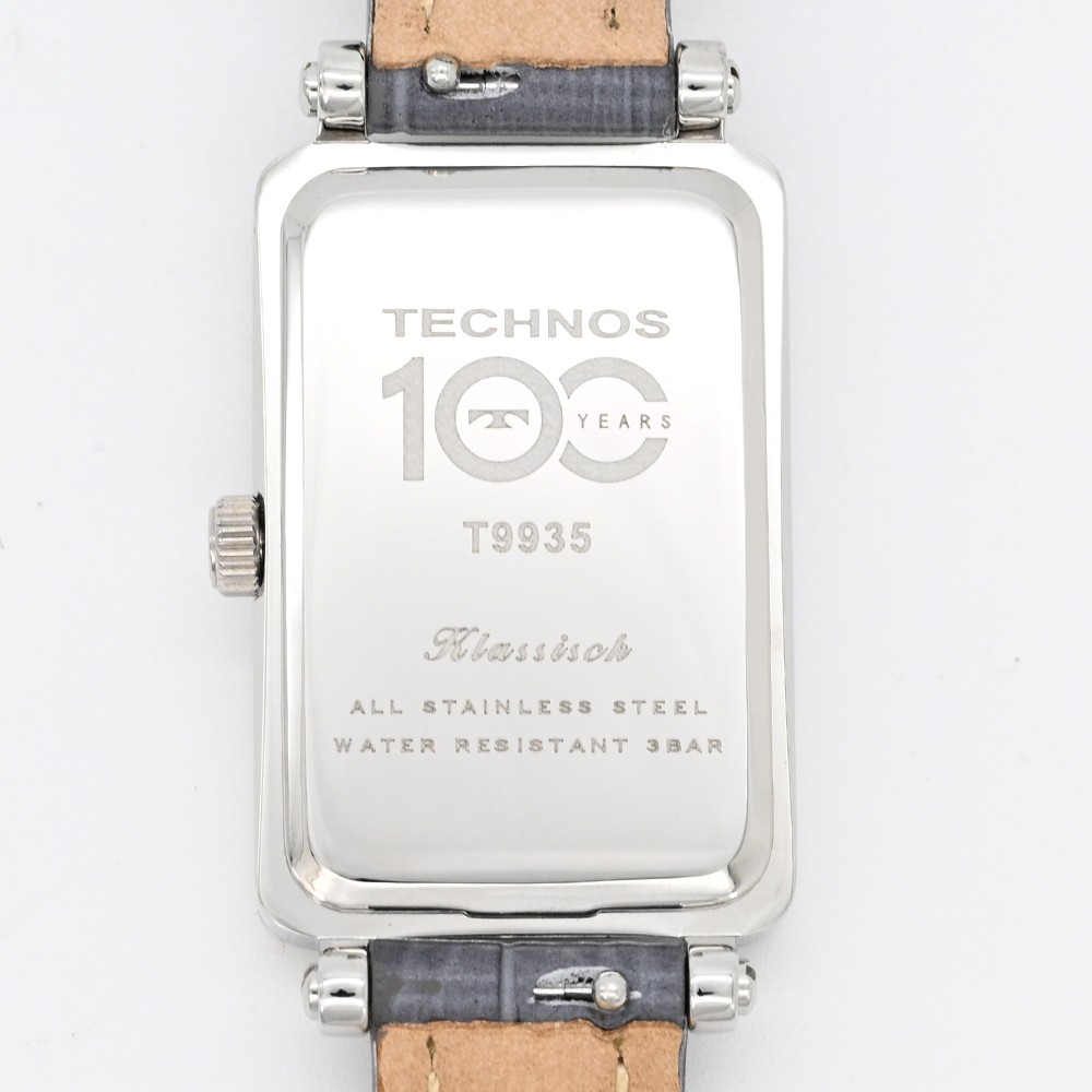 TECHNOS T9935SI Quartz Analog Light Blue Gray