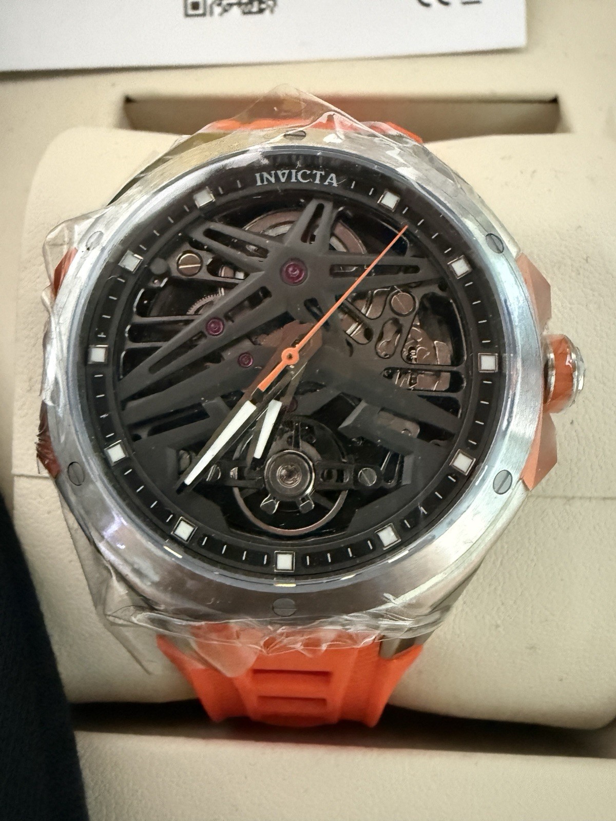 Invicta Racing Limited Edition Automatic Skeleton Dial 50mm with/ 1 winder box