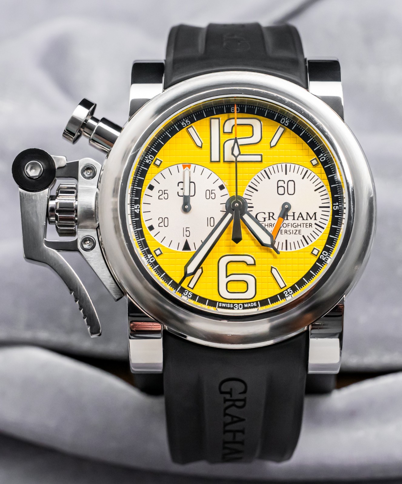 Graham Chronofighter Oversize Yellow Ranger 47mm Yellow Dial 2OVAS.Y01A.K10B