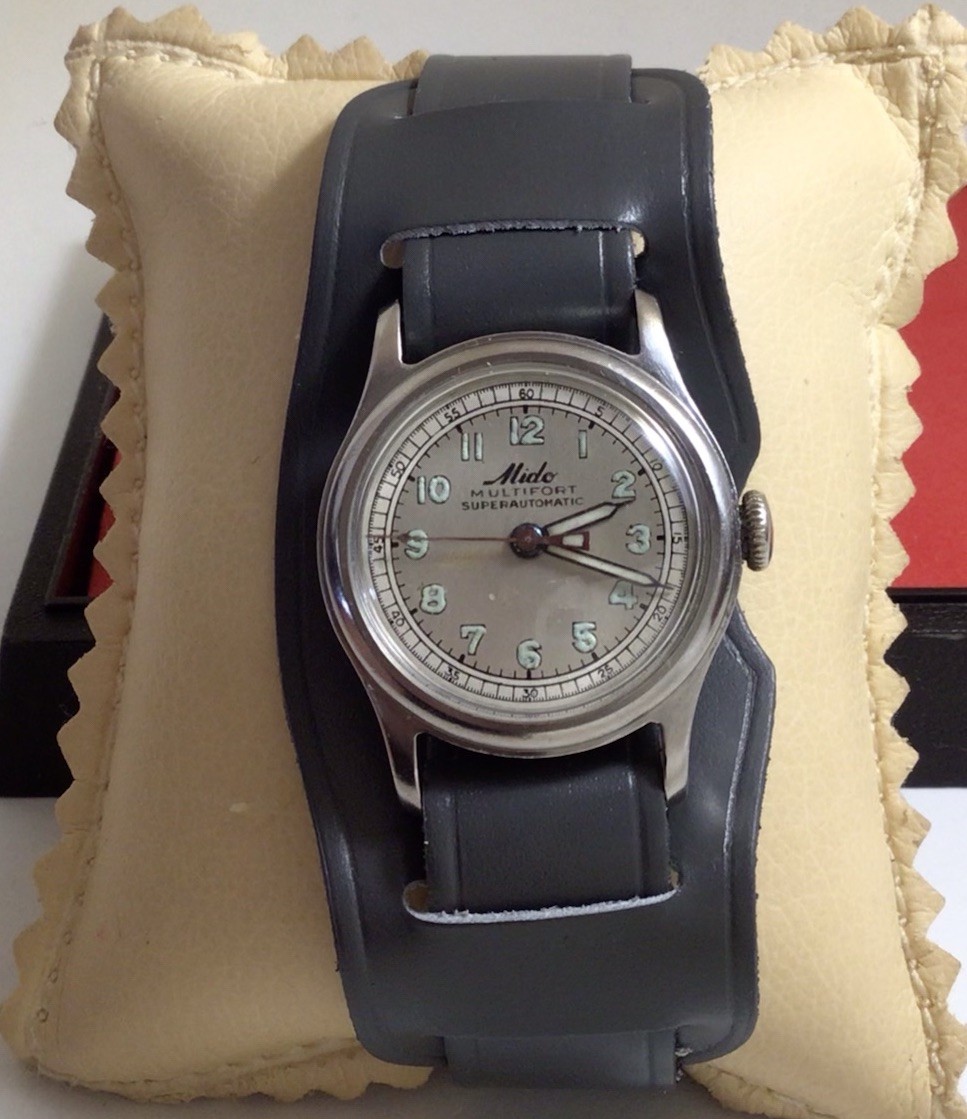Vintage Mido Multifort Superautomatic Cal.817,17J Bumper,Ref.220,Ca.1940s,Works.