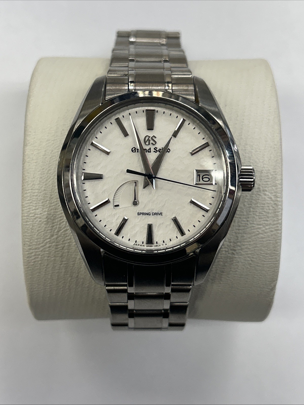 Grand Seiko White “Snowflake” Heritage Spring Drive Titanium Men’s Watch SBGA211