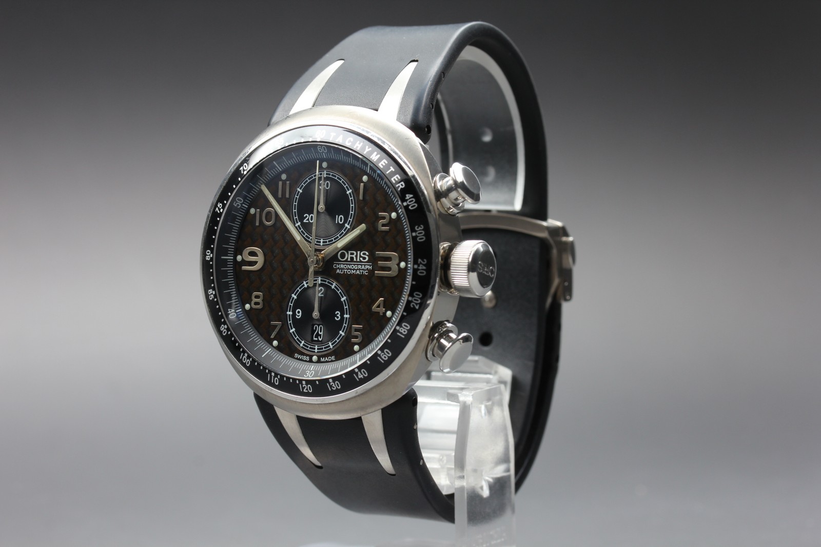 Limited ORIS Williams TT3 7587 Automatic Chronograph Brown Dial Men’s Watch 43mm
