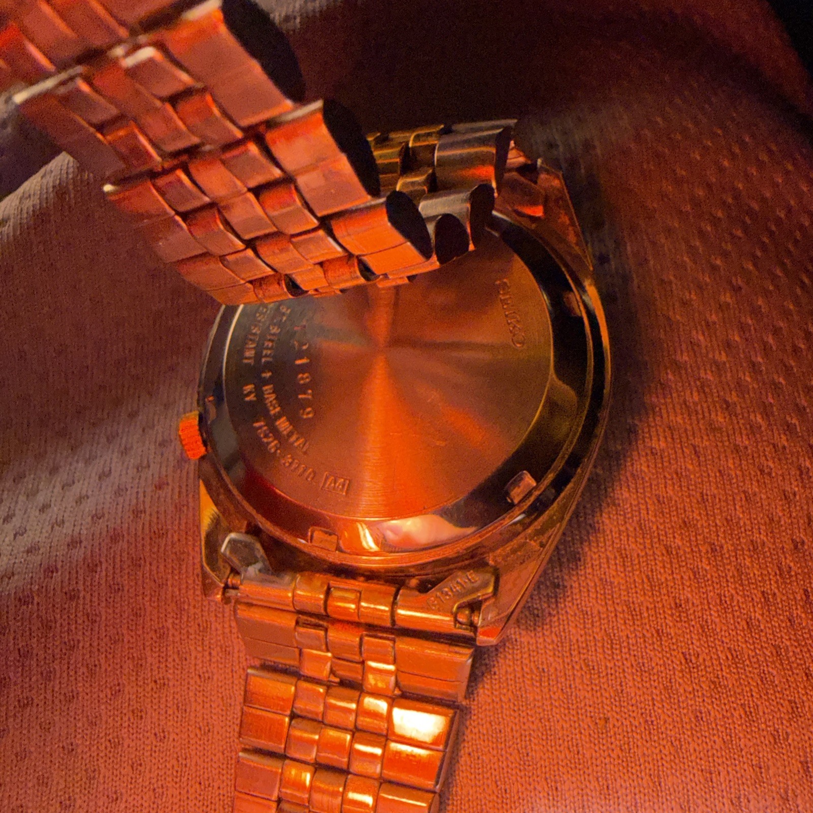 Seiko 5 SNXJ90 Men’s Watch Automatic Two-Tone Gold Dial AMERICAN PSYCHO USA