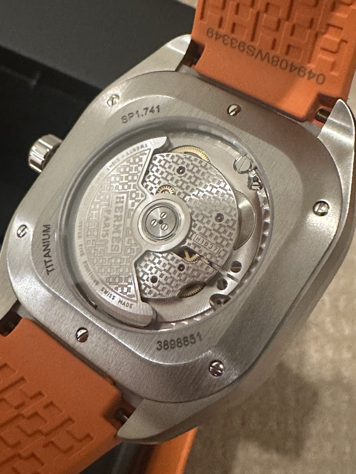NEW HERMÈS H08 Titanium Automatic Men’s watch W049628WW0, 42 mm w/ Receip $6650