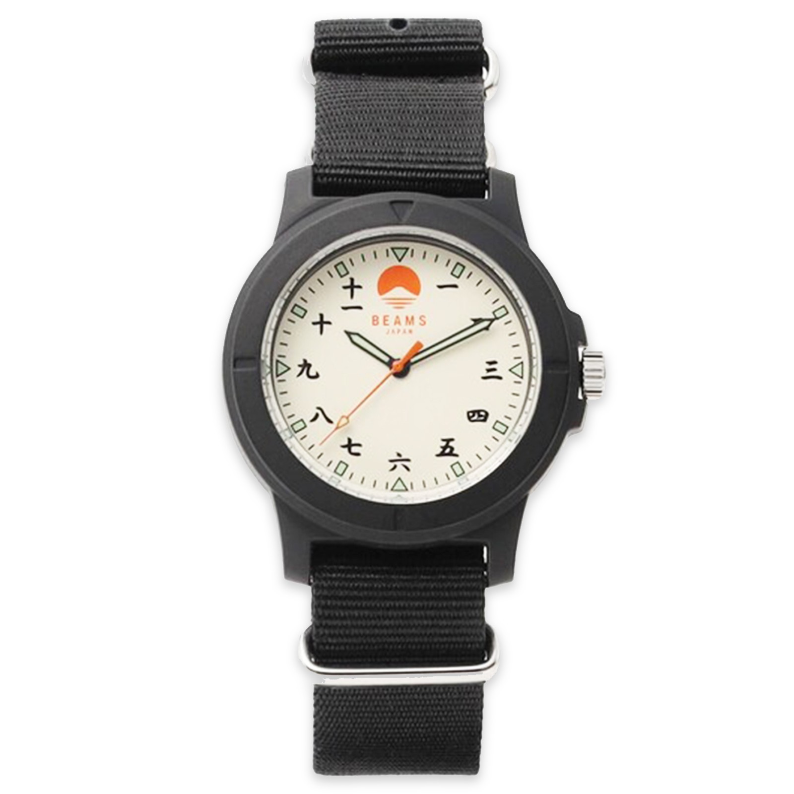 BEAMS Original Watch Kanji Mt Fuji Made In Japan Special Limited Edition New