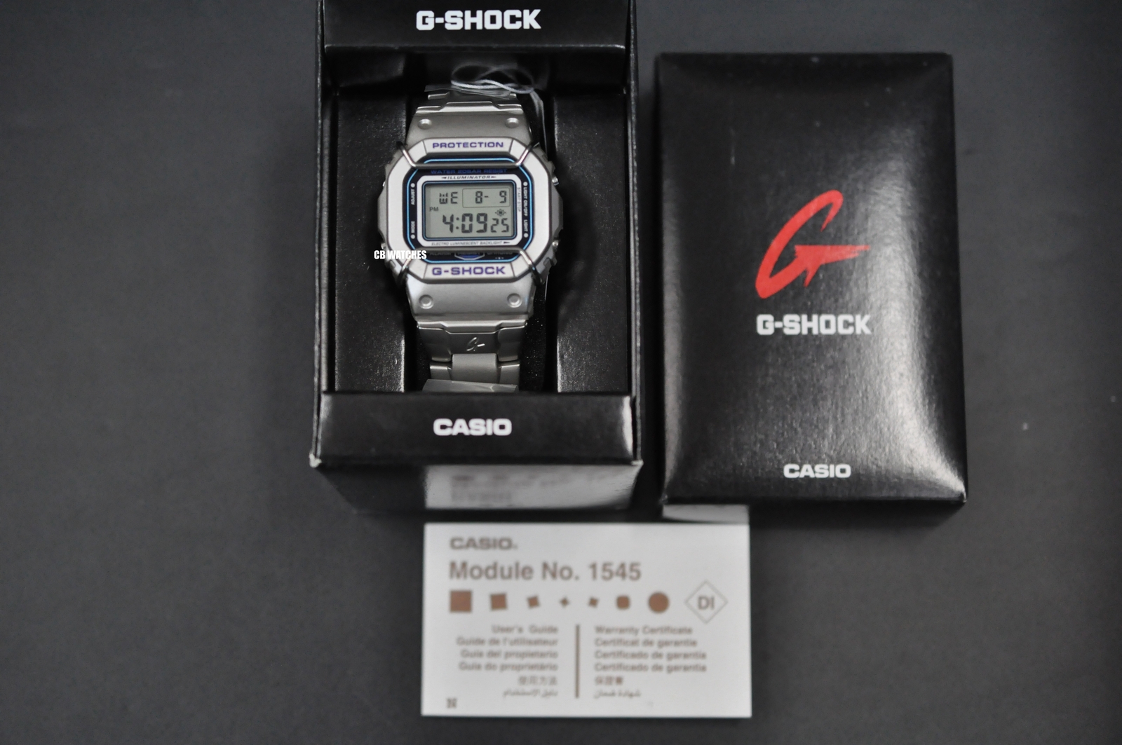 RARE CASIO G-SHOCK DW-5000BL-2 Stainless Steel Brand New