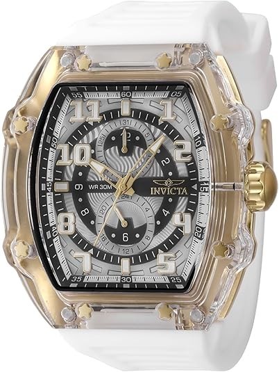 Invicta Men’s Racing 48.5mm Gold Bezel VH61 Quartz Watch IN-48712