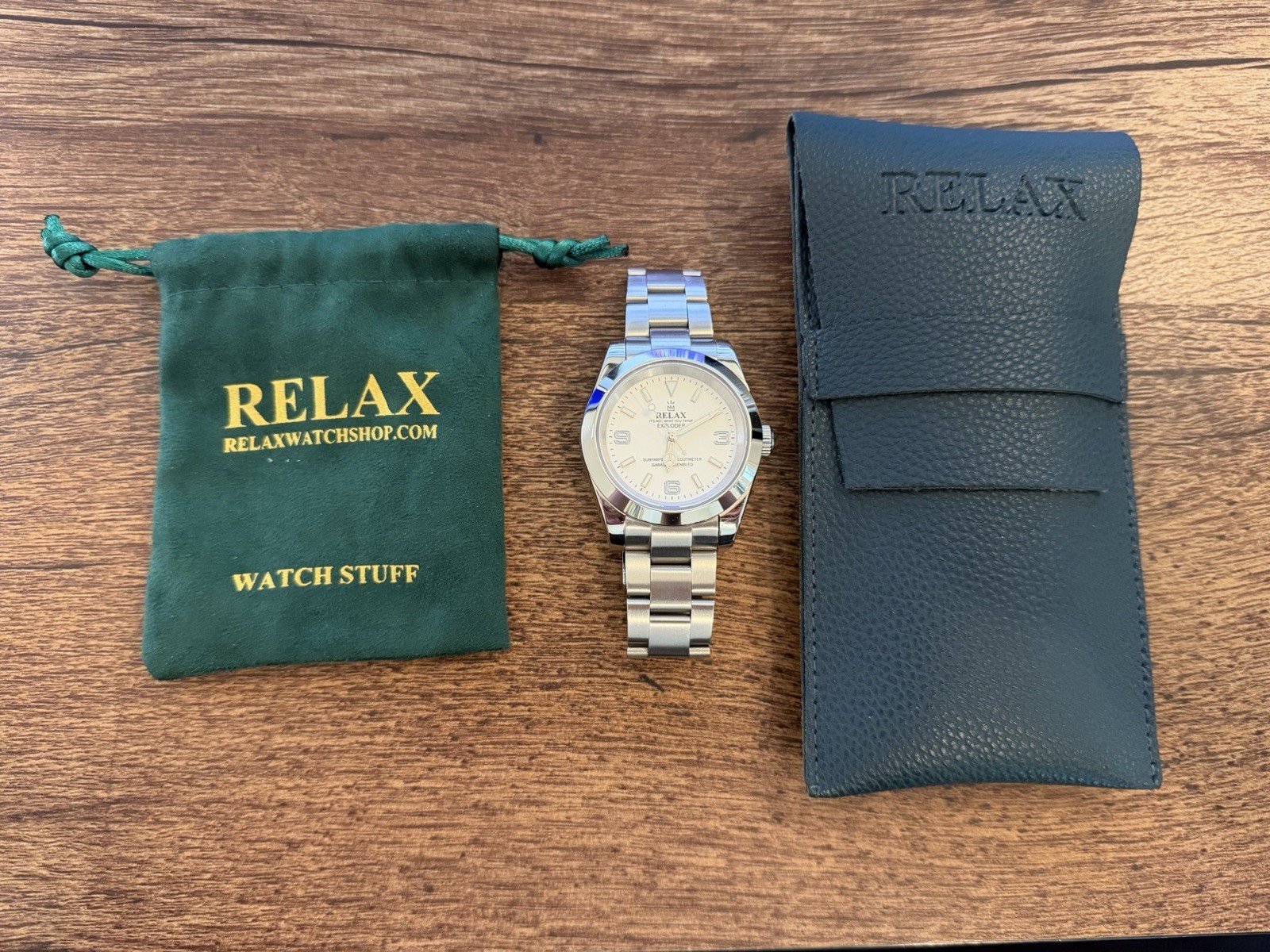 Relax Exploder Automatic 39mm Stainless Steel Watch White Dial