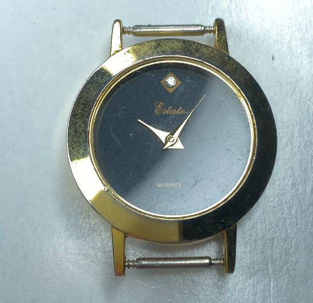 E Estate Gold Tone Crystal Ladies Face Philippines Untested Needs Repair