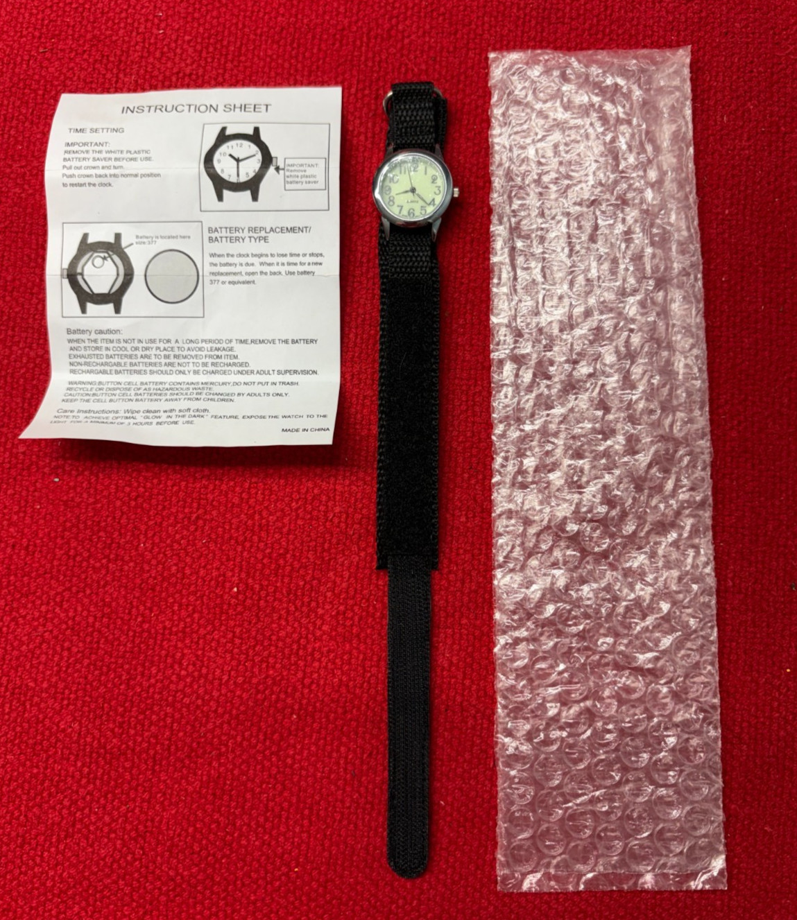 NEW Watch Hook & Loop Band w/ instructions