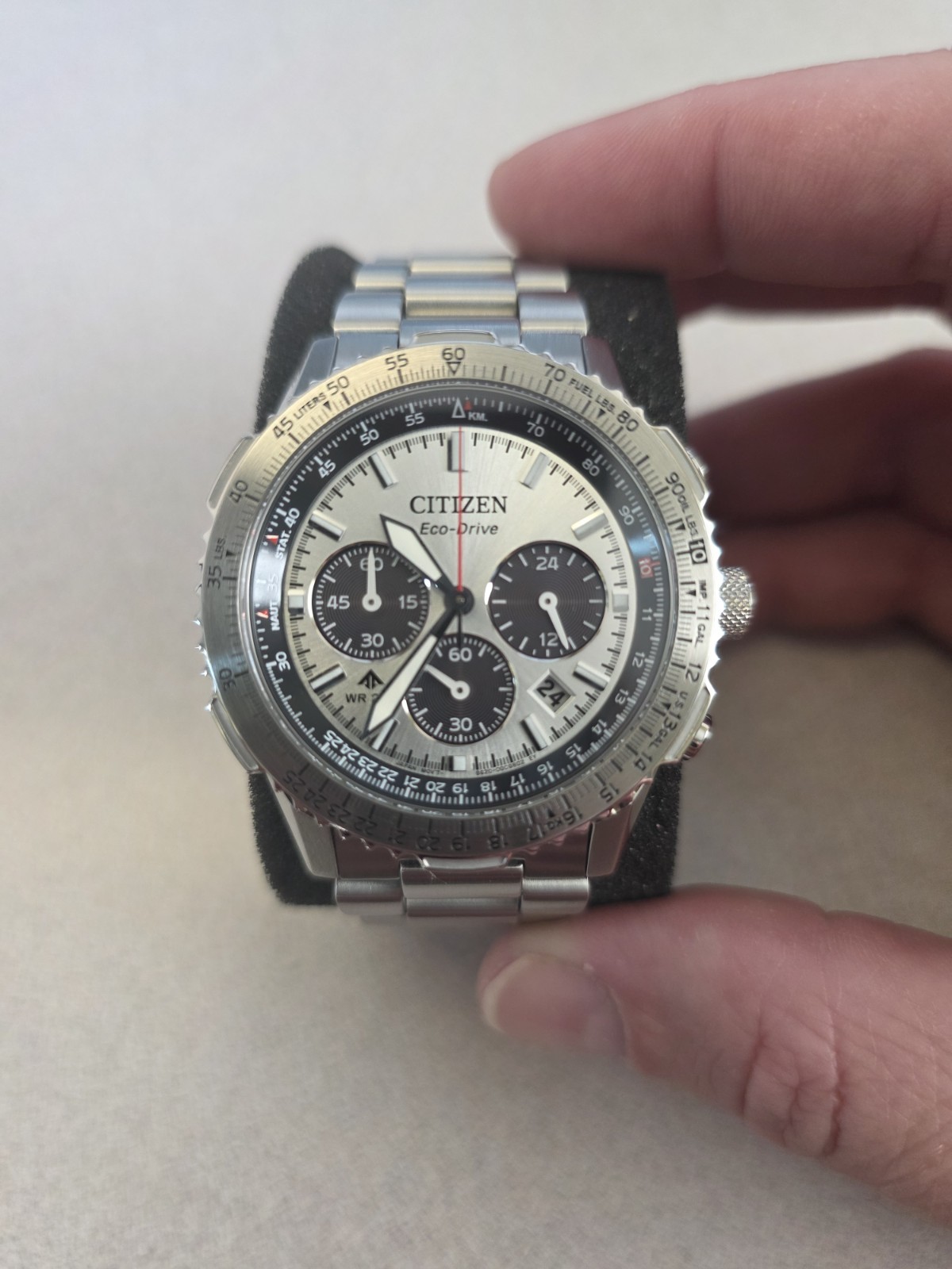 Citizen Promaster Navihawk Chronograph Silver Dial Men’s Watch