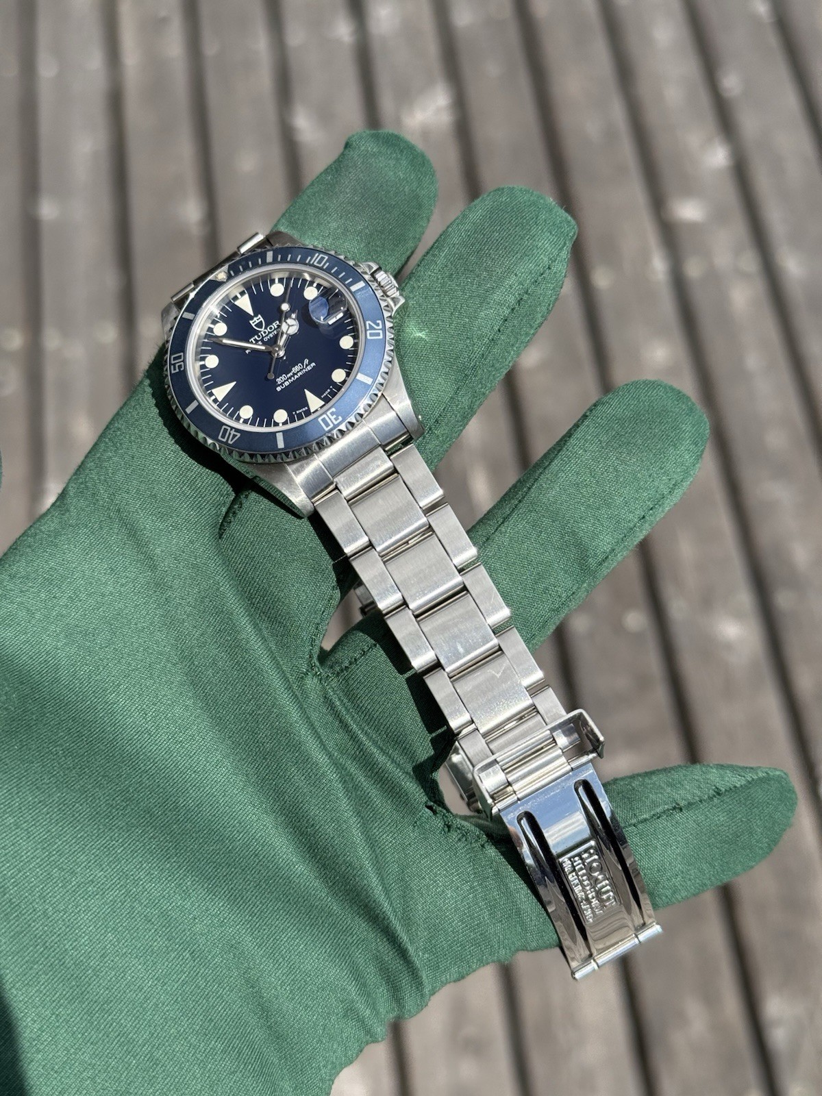 1996 Tudor Prince Oysterdate Submariner Date Minisub 36mm Steel Blue Dial 75190