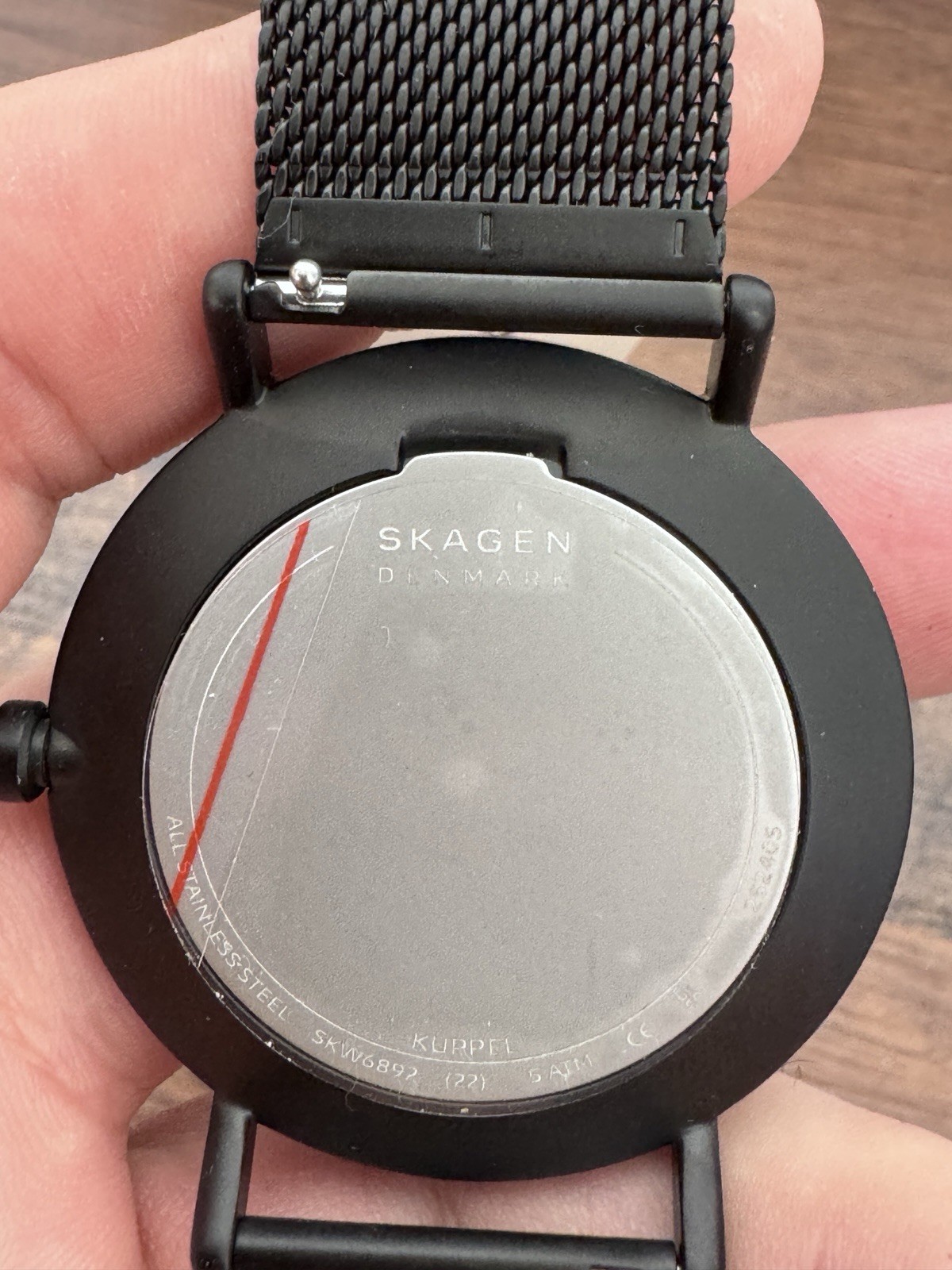 Skagen Watch KUPPEL Two-Hand Sub-Second SKW6892 Men’s Black