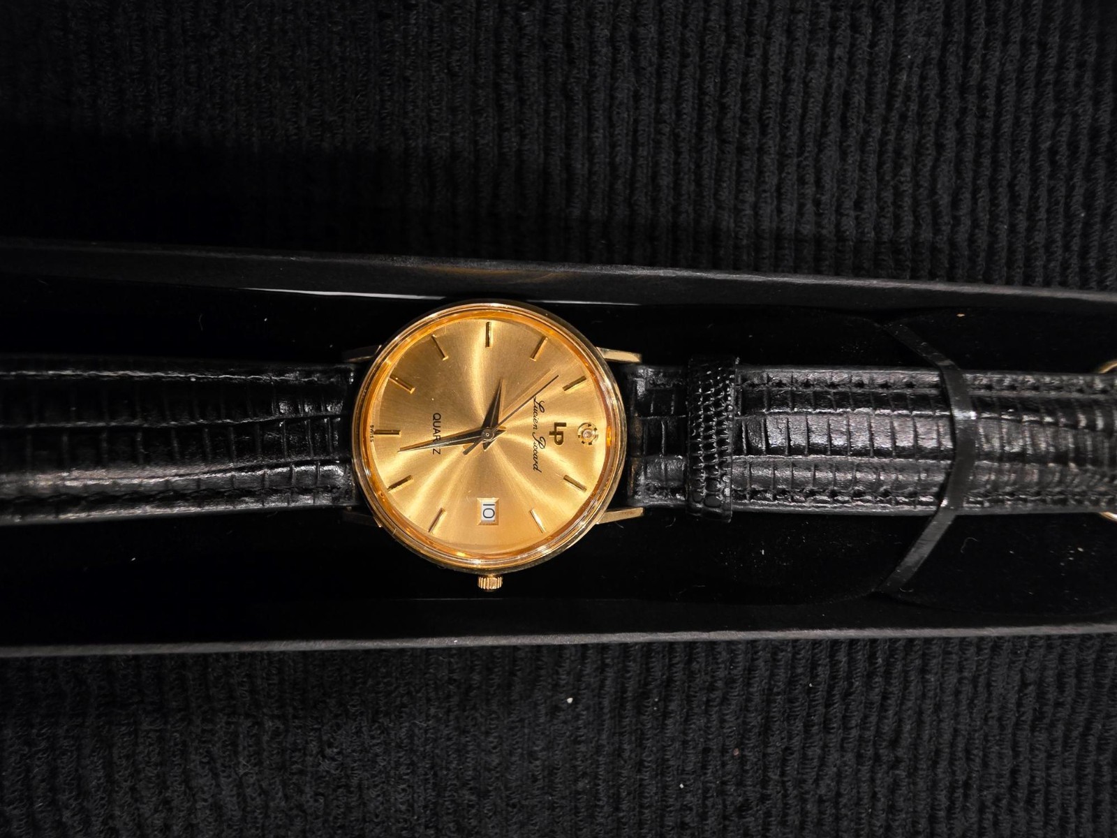 Lucien Piccard 24787 – 14K Solid Gold, Diamond 12O, Swiss Quartz, Pristine