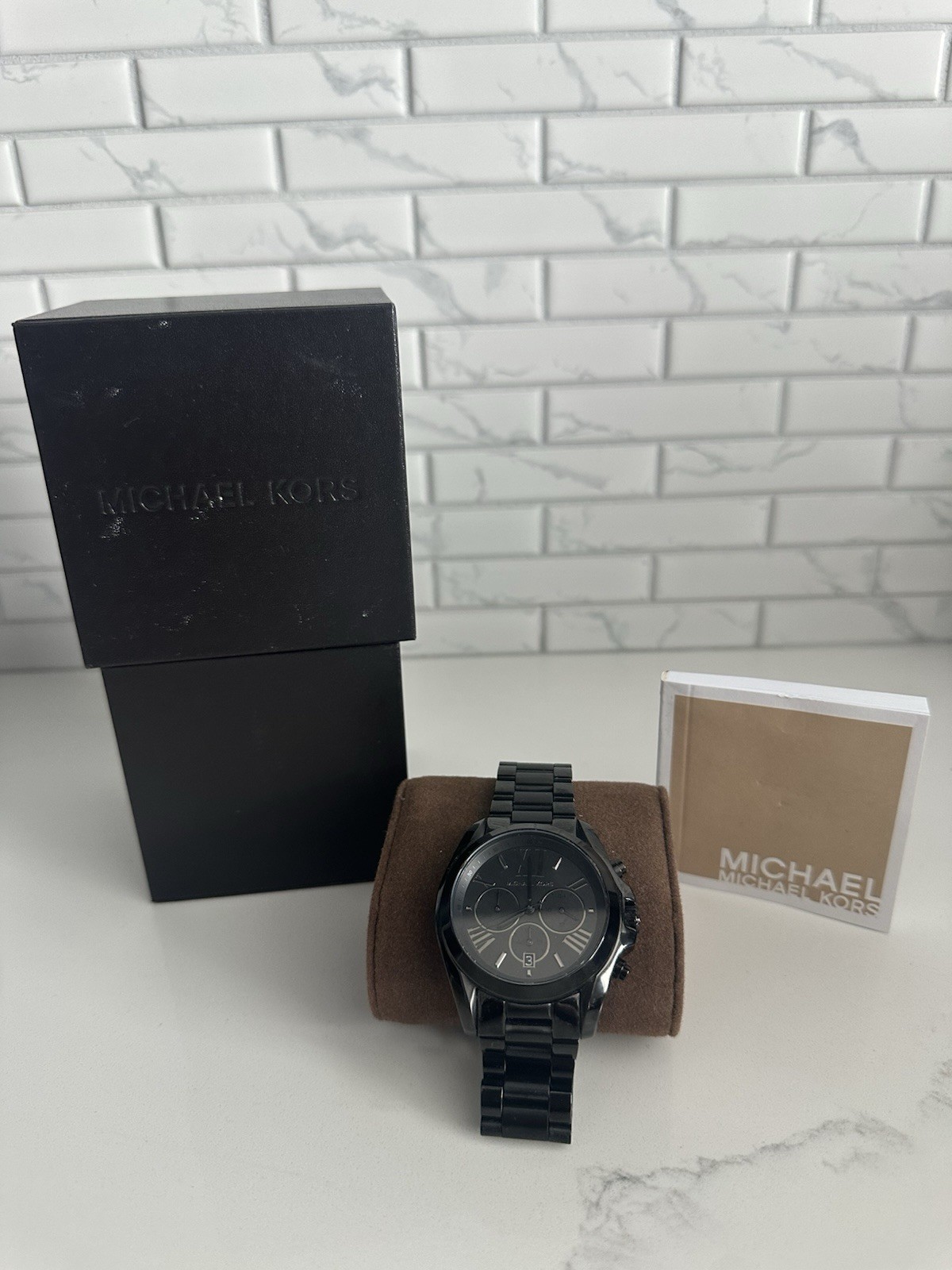 Michael Kors MK5550 Black Stainless Steel – *Needs Battery