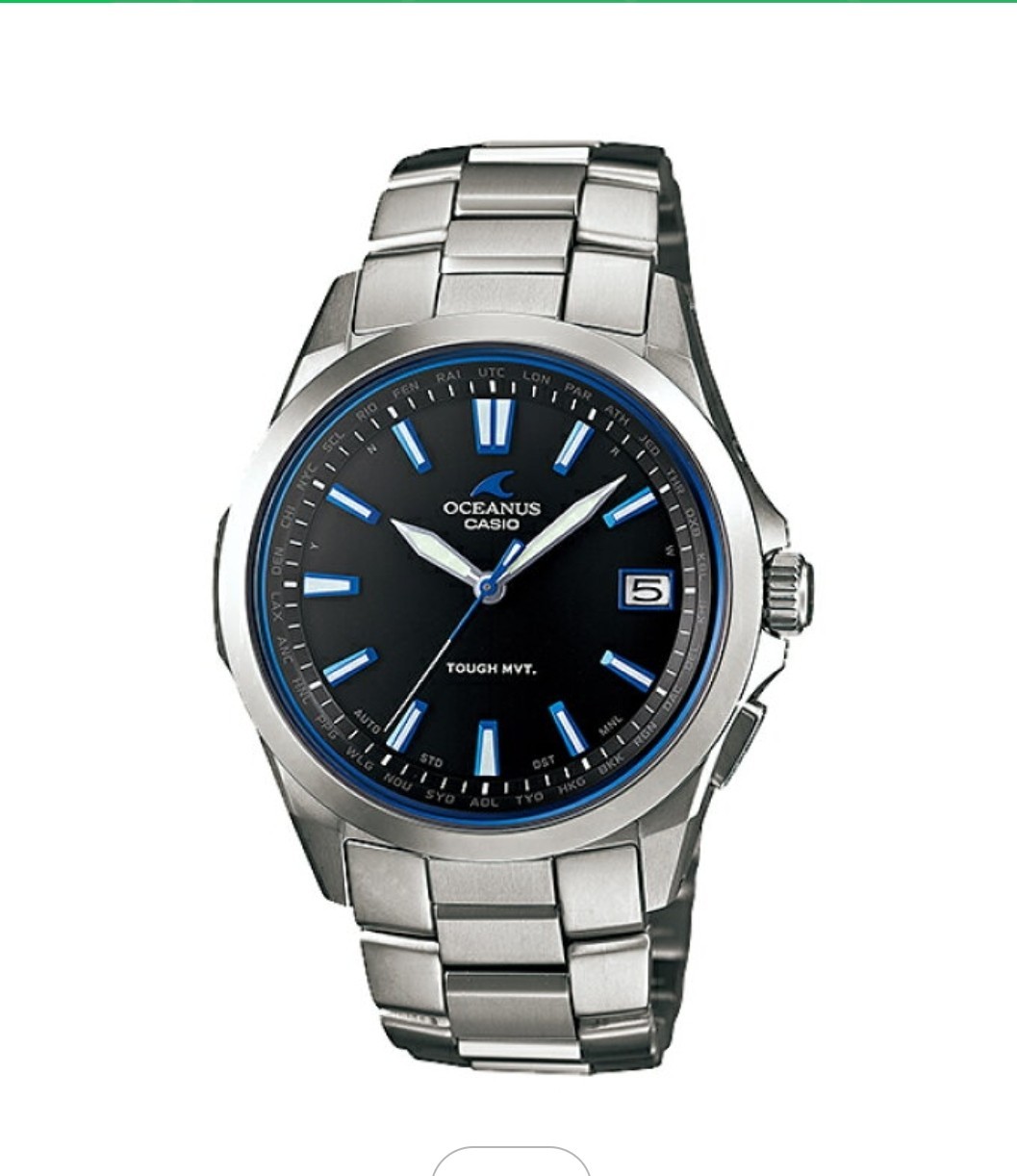 CASIO OCEANUS OCW-S100-1AJF Titanium Solar Radio Sapphire Men’s Watch Japan