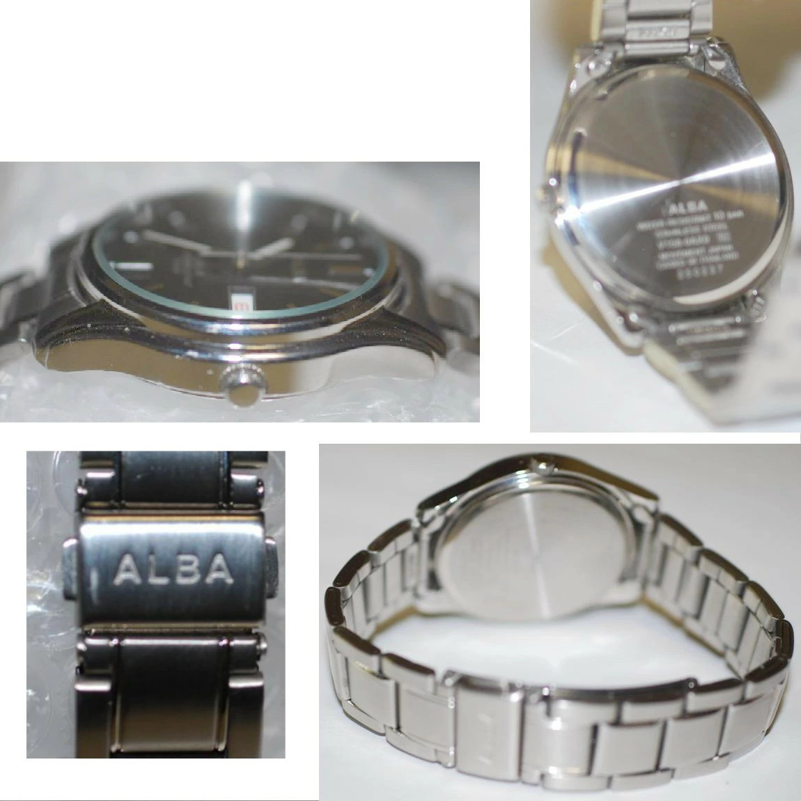 Used Fully Functional Seiko Alba Solar Waterproof Watch V158 OAXO 1 Month A18