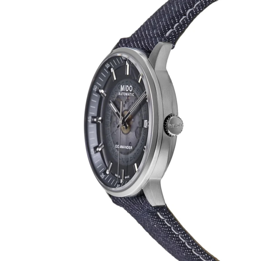 New Mido Commander Gradient Blue Dial Fabric Men’s Watch M021.407.18.411.00