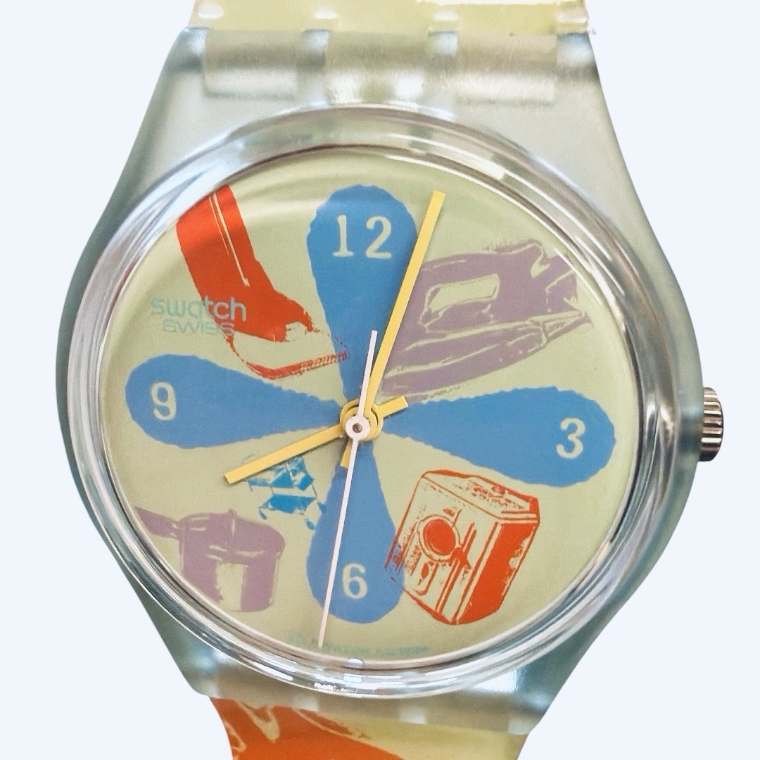 Vintage Swatch Watch Windmeal GG145 1997 Standard Gents 34mm Artist Special